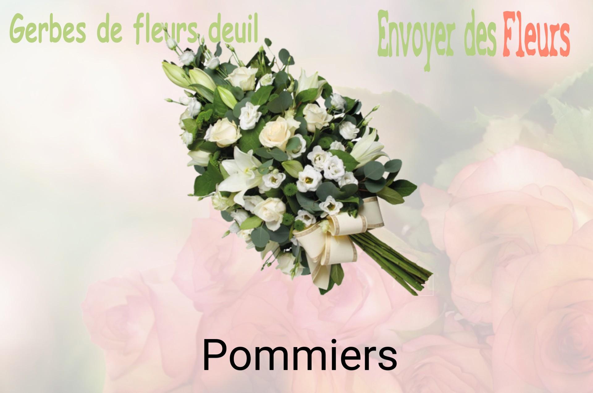 Gerbe de fleurs de deuil livrée à Pommiers